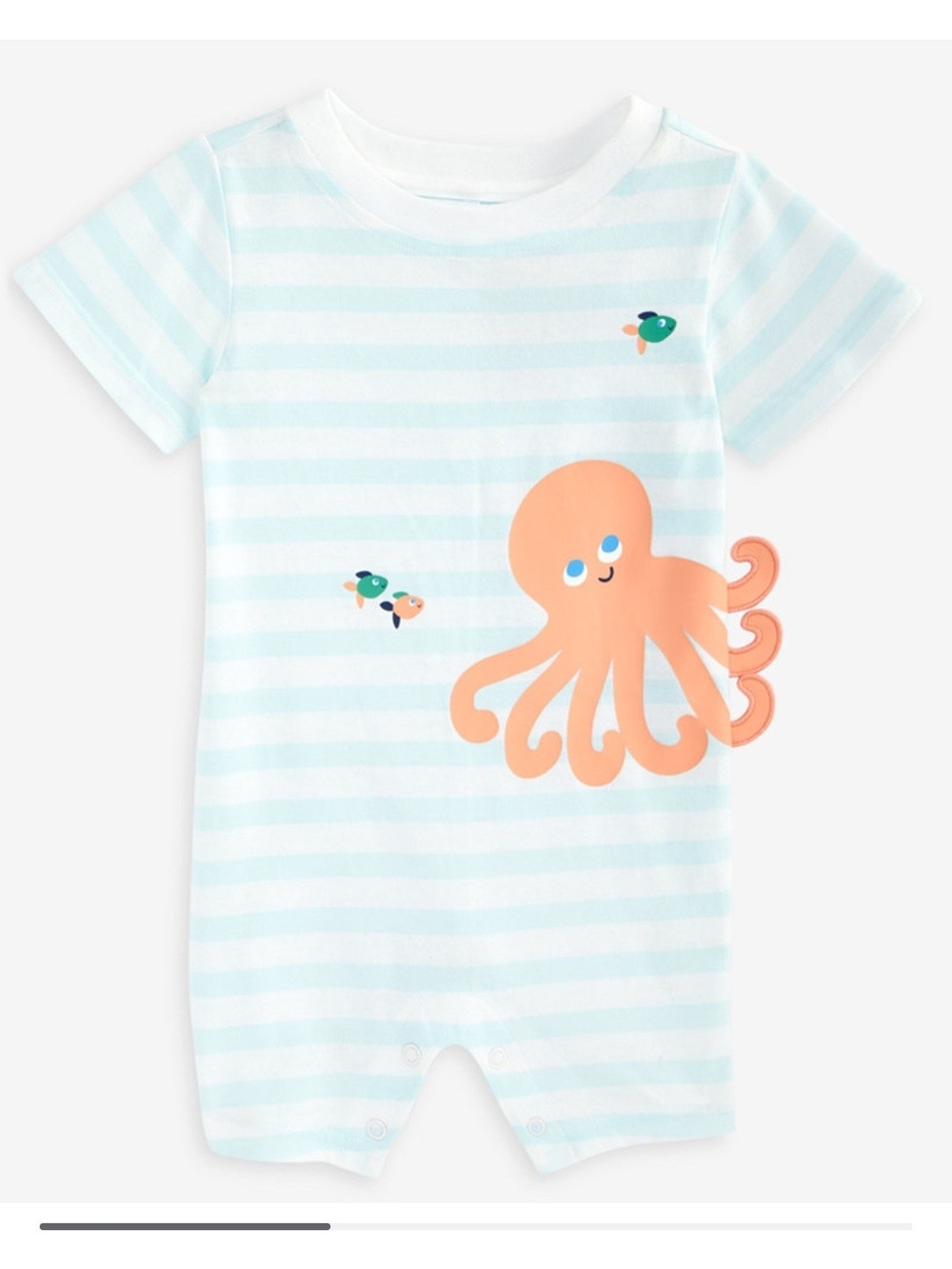 First Impressions Baby Boys Octopus Graphic Striped Sunsuit